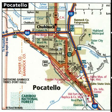 pocatello casino map